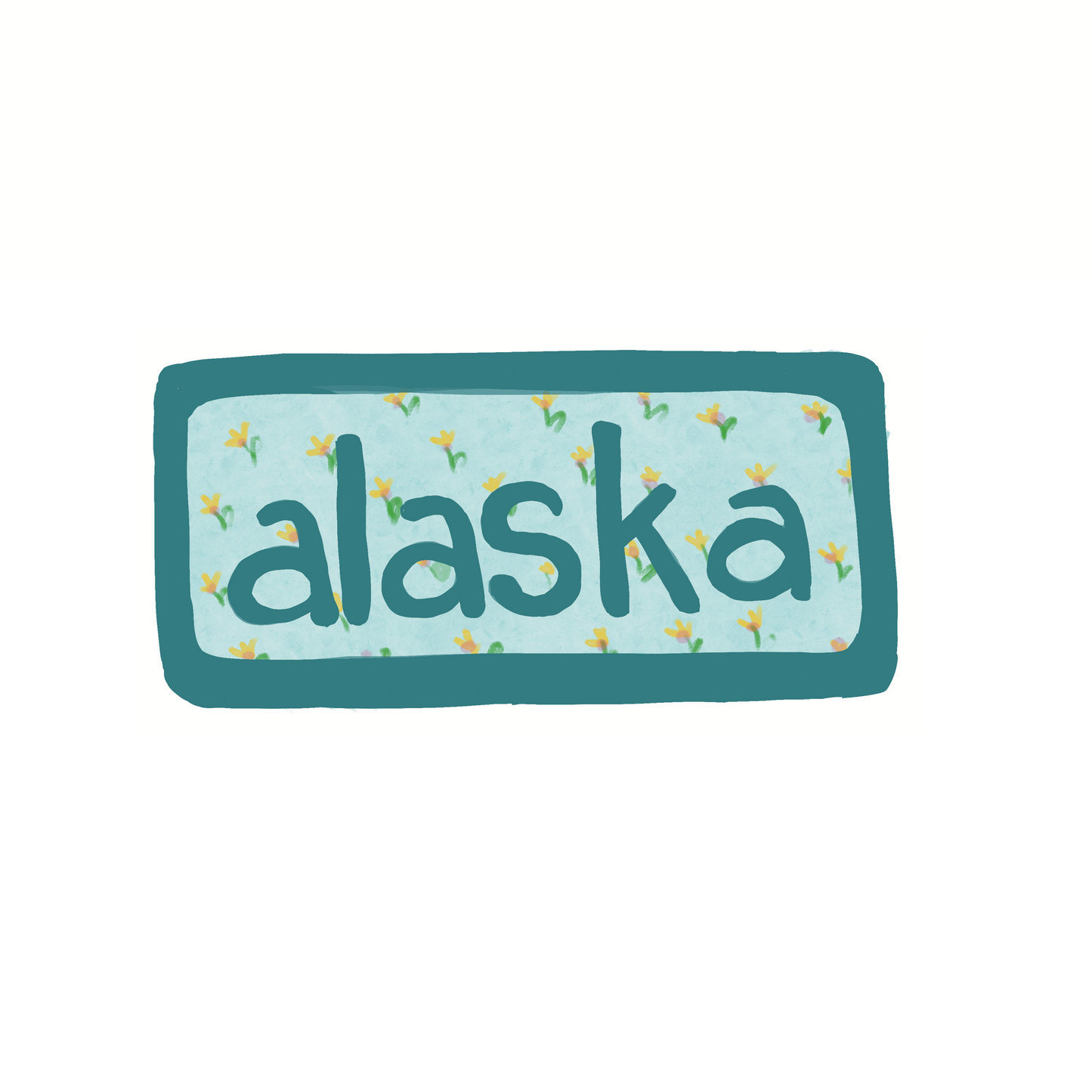 Alaska - Calico - Sticker, Magnet, Postcard, or Print