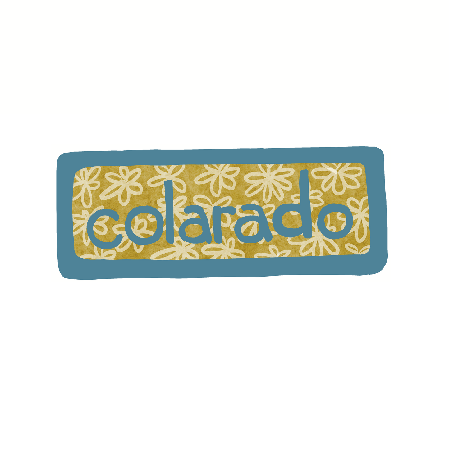 Colorado - Flowers - Sticker, Magnet, Postcard, or Print