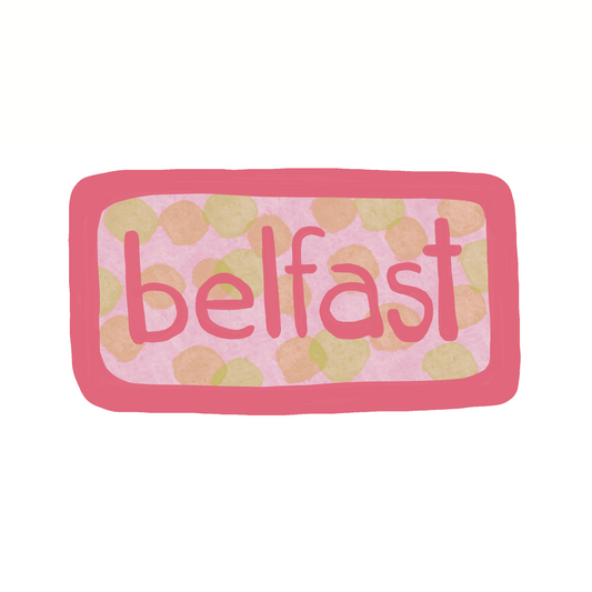 Belfast - Dots - Sticker, Magnet, Postcard, or Print