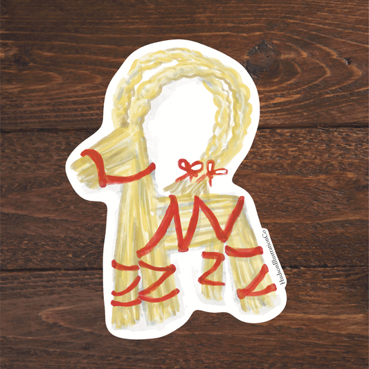 Julbock - Yule Goat Sticker or Magnet - Scandinavian Christmas Goat