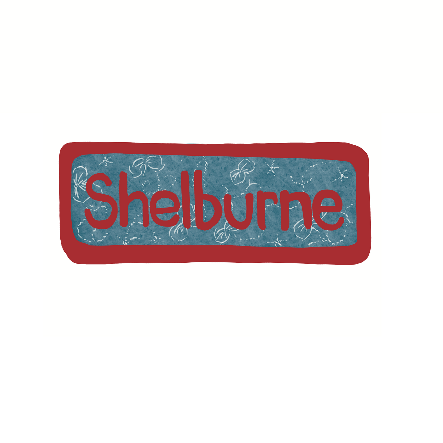 Destination: Shelburne Vermont - Blue - Sticker or Magnet