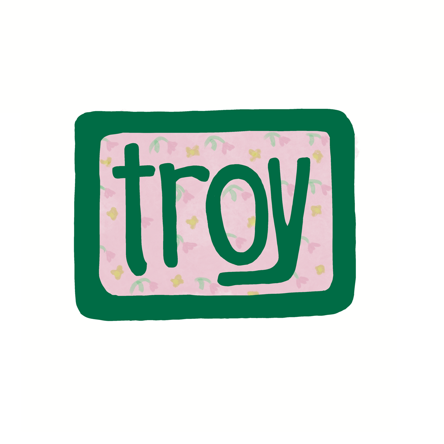 Destination: Troy New York - Calico - Sticker or Magnet