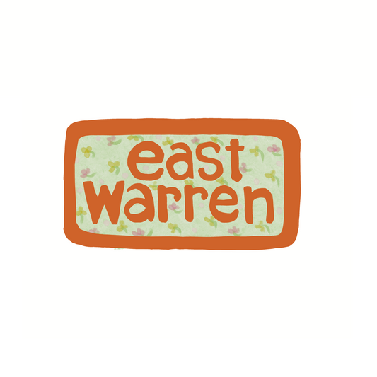 Destination: East Warren Vermont - Calico - Sticker or Magnet