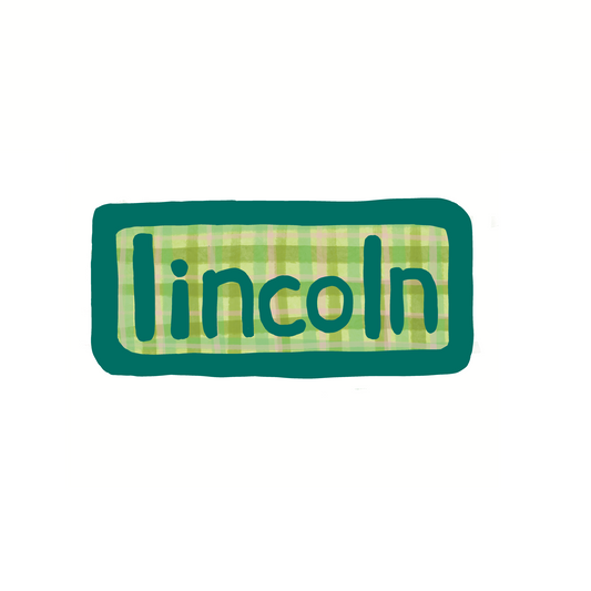 Destination: Lincoln Vermont - Plaid - Sticker or Magnet