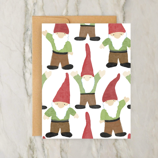 Nisse / Gnome - Norwegian Elf 4x5" Christmas Card