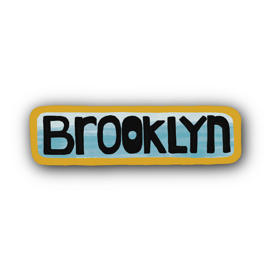 Destination: Brooklyn New York City - Sticker or Magnet - River