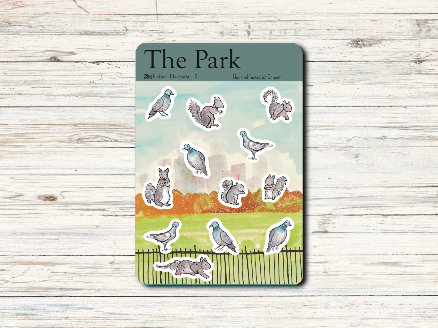 The Park - Matte Kiss Cut Sticker Sheet - November