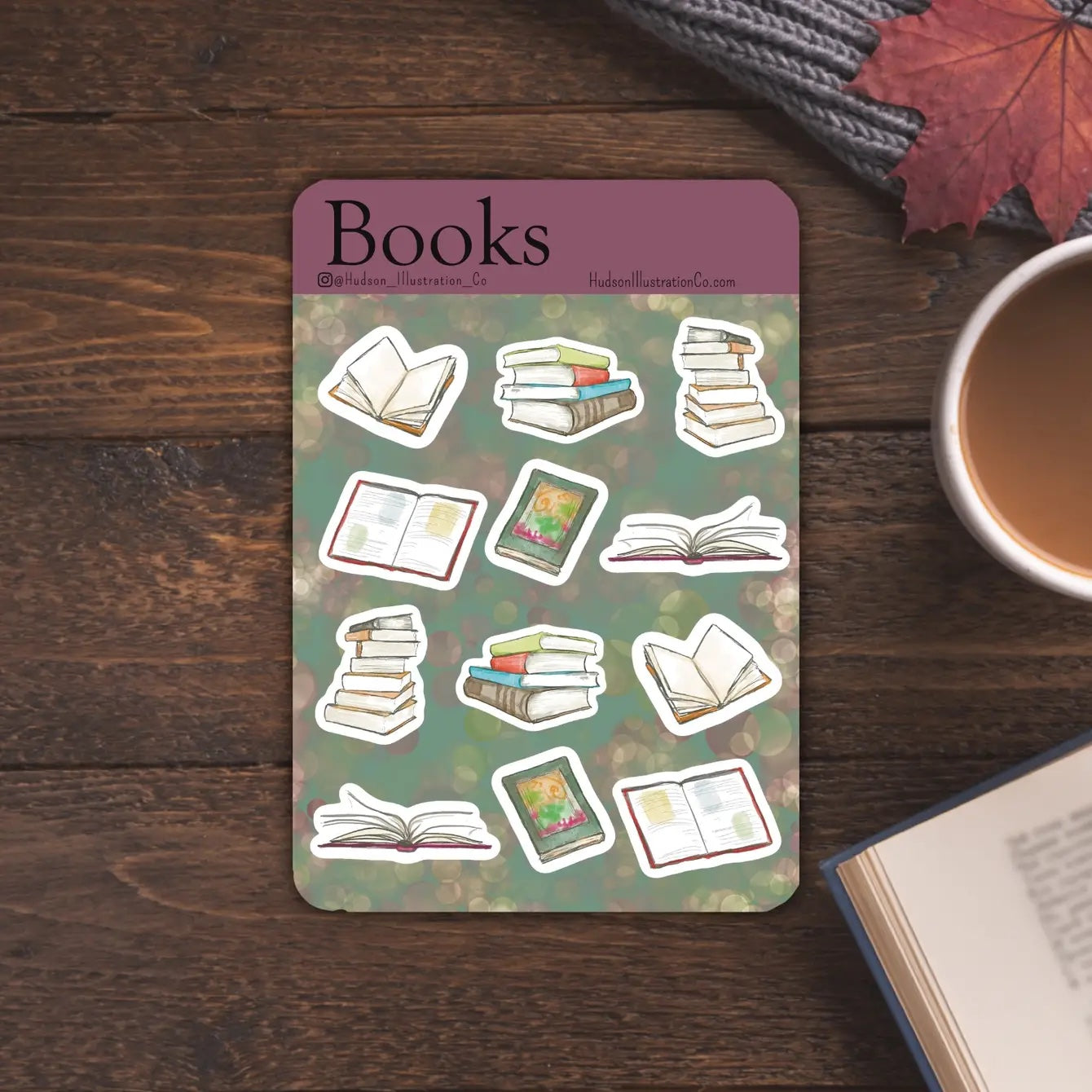 Books Sticker Sheet