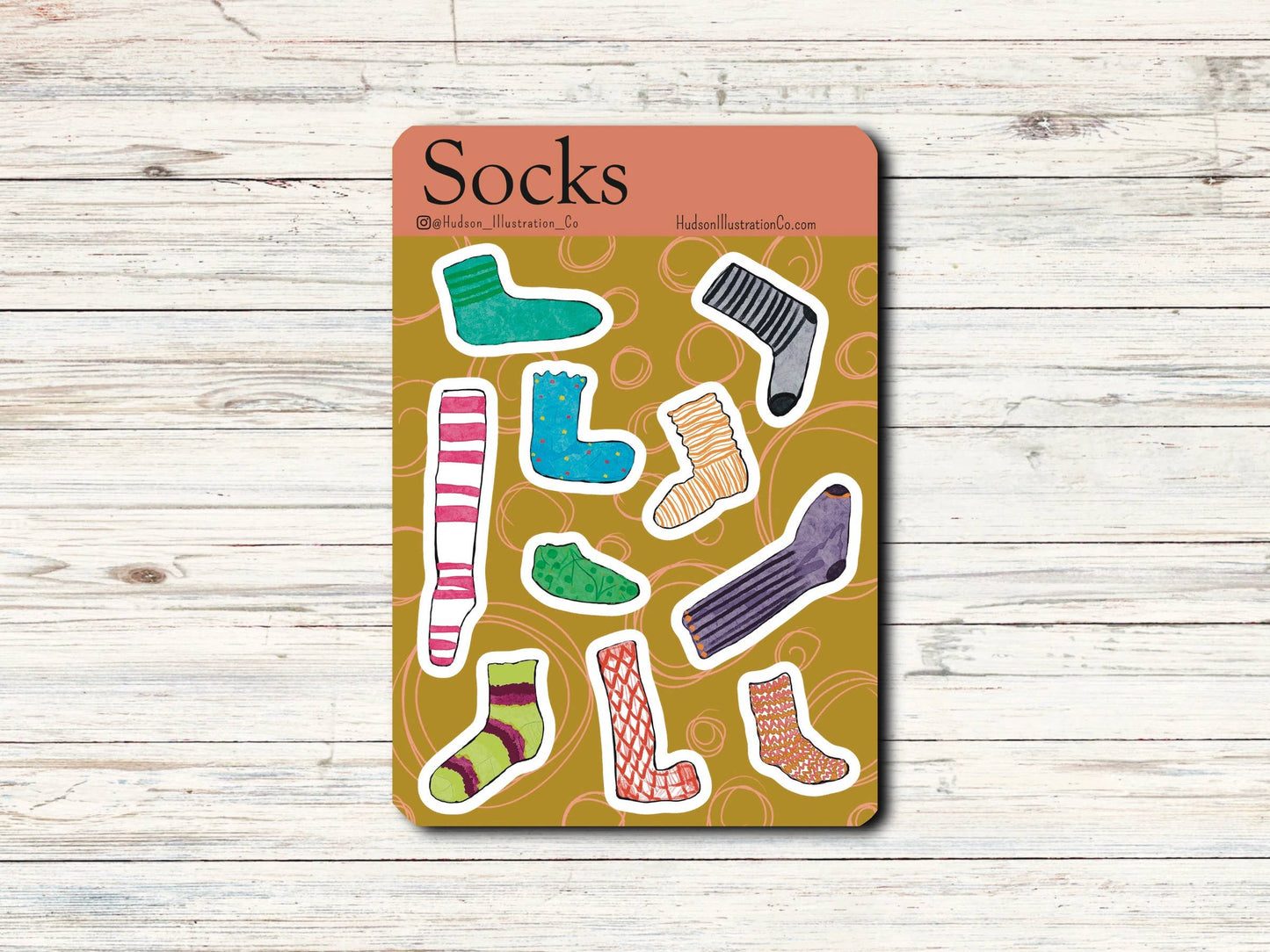 Knit Socks Sticker Sheet