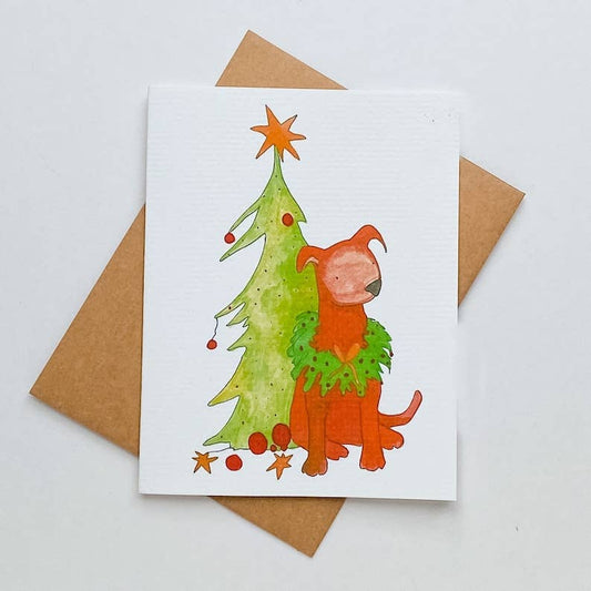 Holiday Dog Note Card