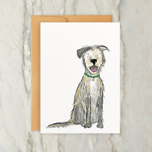 Shaggy Mutt Dog Card 4x5"