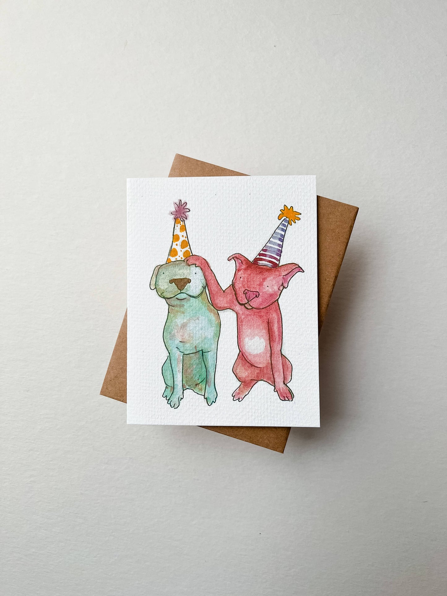 Pals! - Bully Dog Birthday Card - Boxer, Pit Bull, Bulldog