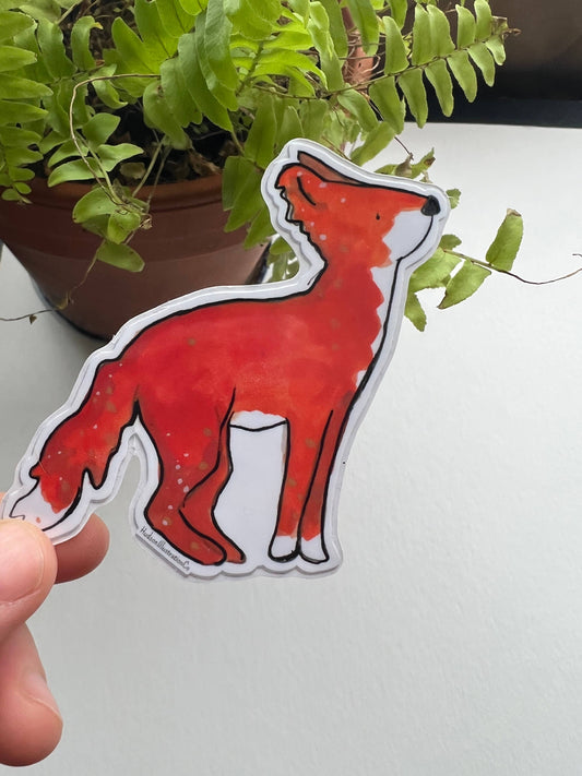 Fox Vinyl Sticker