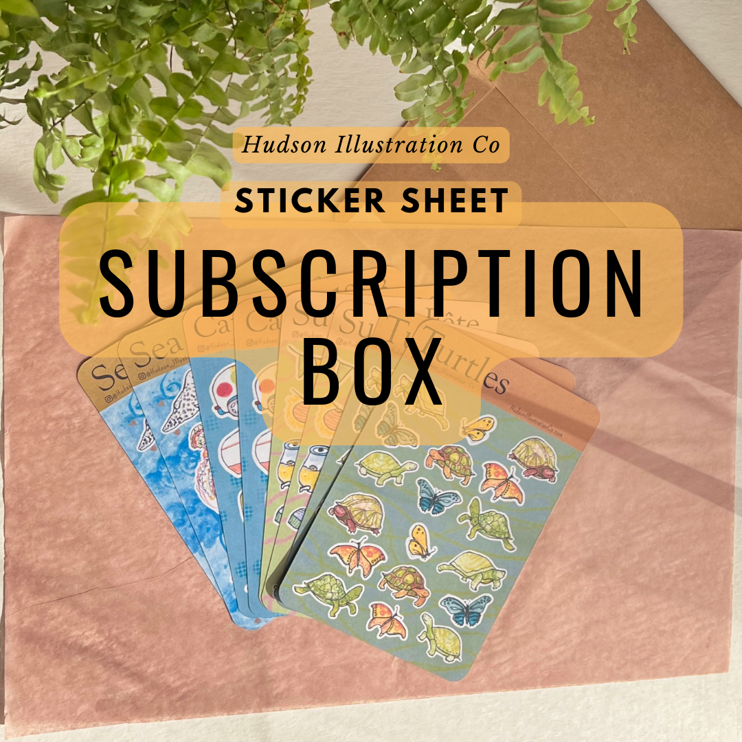 NEW Monthly Sticker Sheet Subscription Box