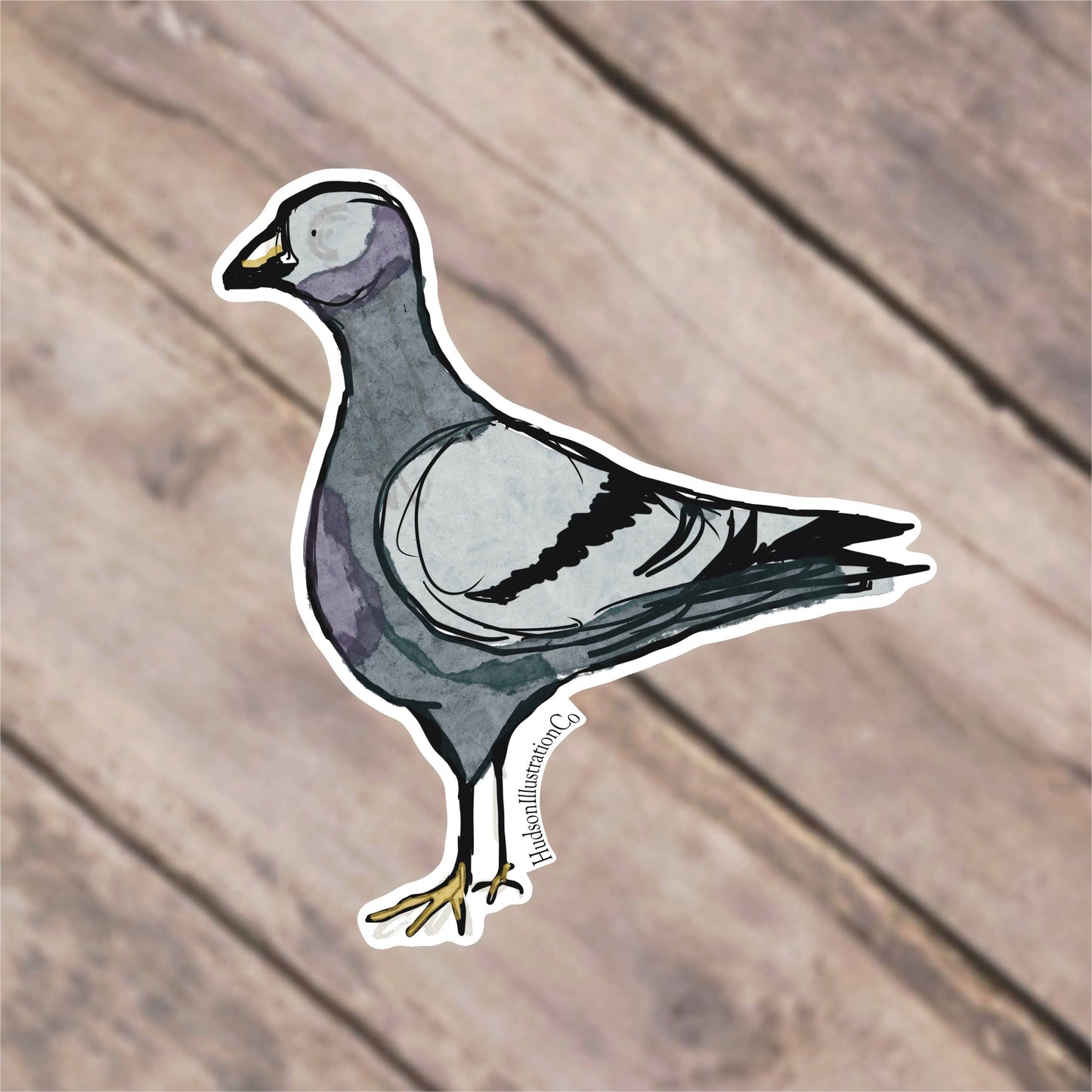 Waterproof Vinyl Pigeon Sticker