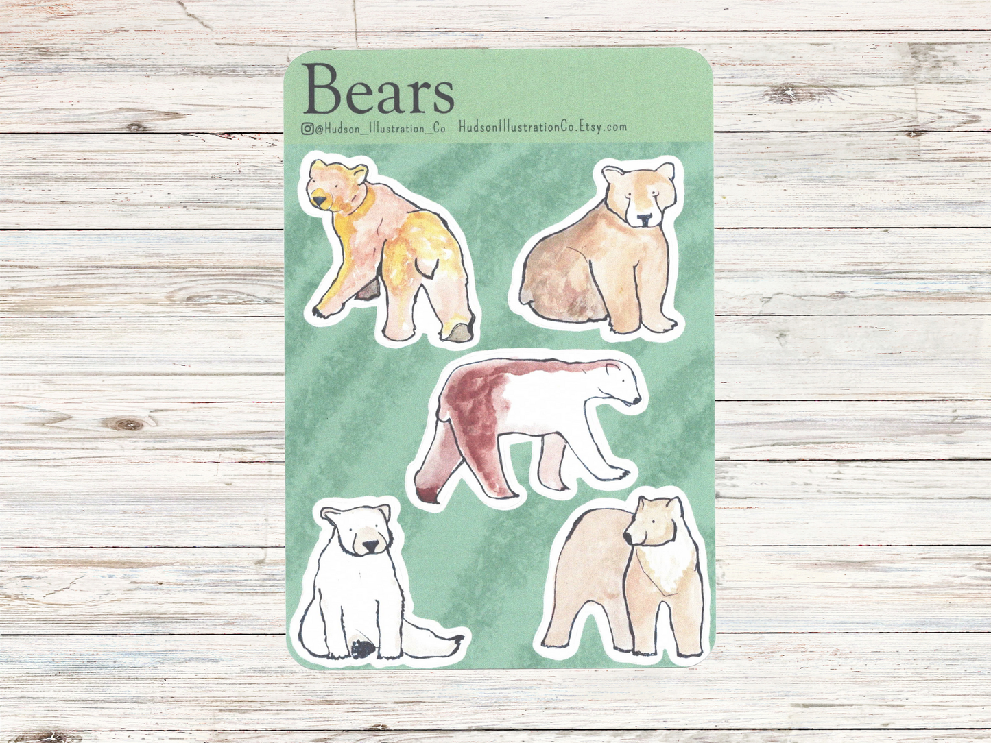 Bears Sticker Sheet