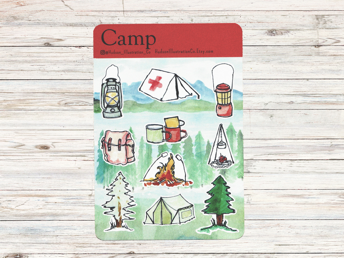 Camp Sticker Sheet