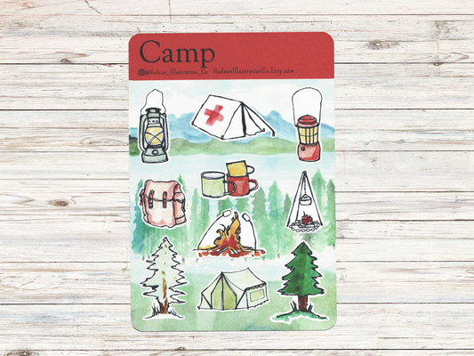 Camp Sticker Sheet