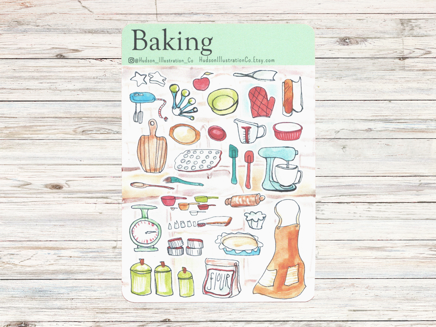 Baking Sticker Sheet