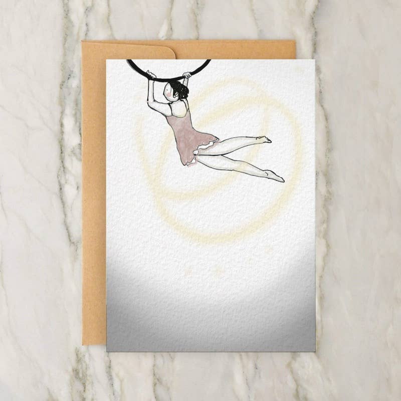 Hoop Dancer 4x5" Greeting Card - Vintage/Antique Style