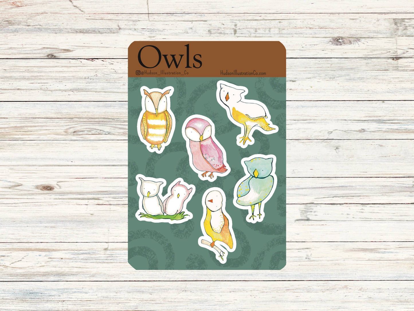 Owls Sticker Sheet - Halloween