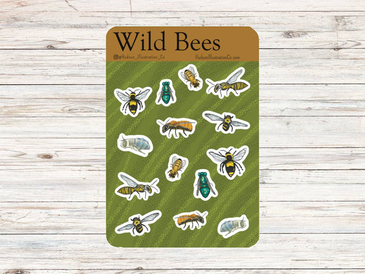 Wild Bees Sticker Sheet