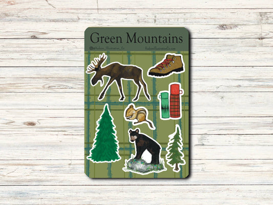 Vermont Green Mountains Sticker Sheet