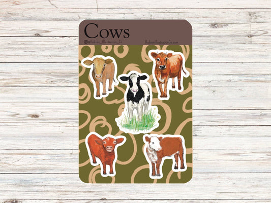 Cows Sticker Sheet