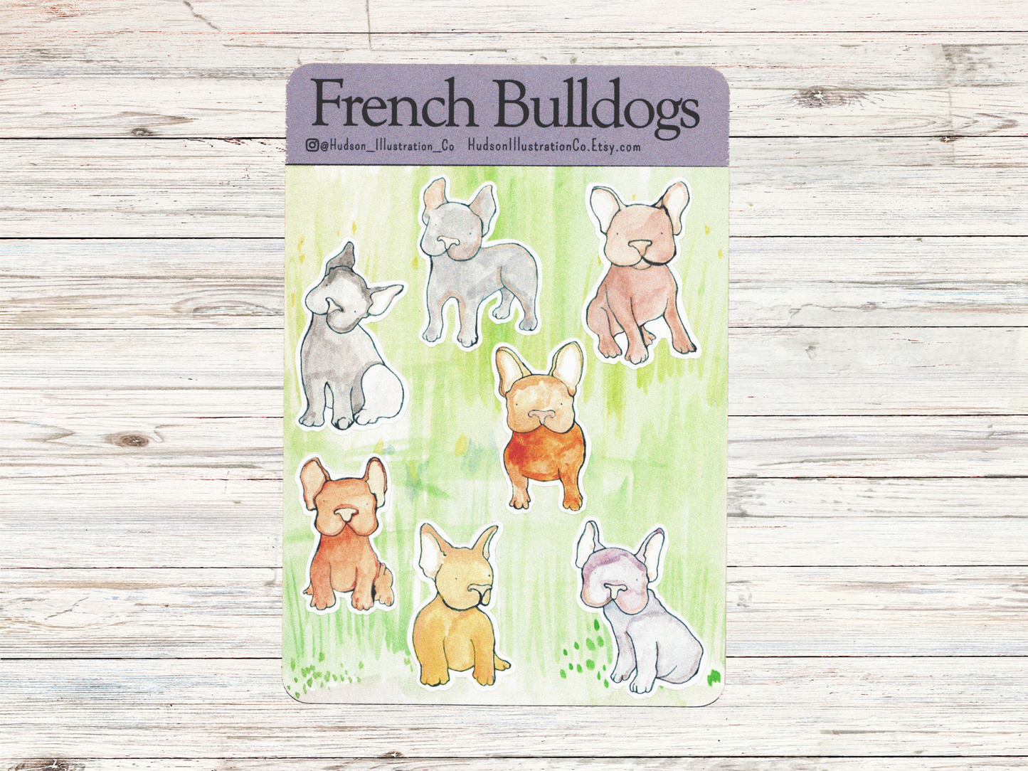 French Bulldogs Sticker Sheet